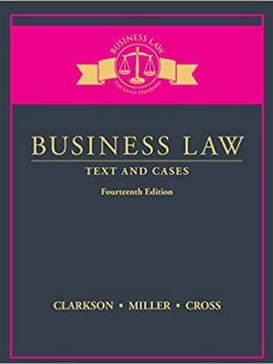 Business Law: Text and Cases (14th Edition) – eBook PDF