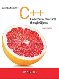 Starting Out with C++ from Control Structures to Objects (9th Edition) – eBook PDF