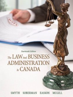 The Law and Business Administration in Canada (14th Edition) – eBook PDF